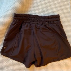 Lululemon Tracker Shorts in burgundy